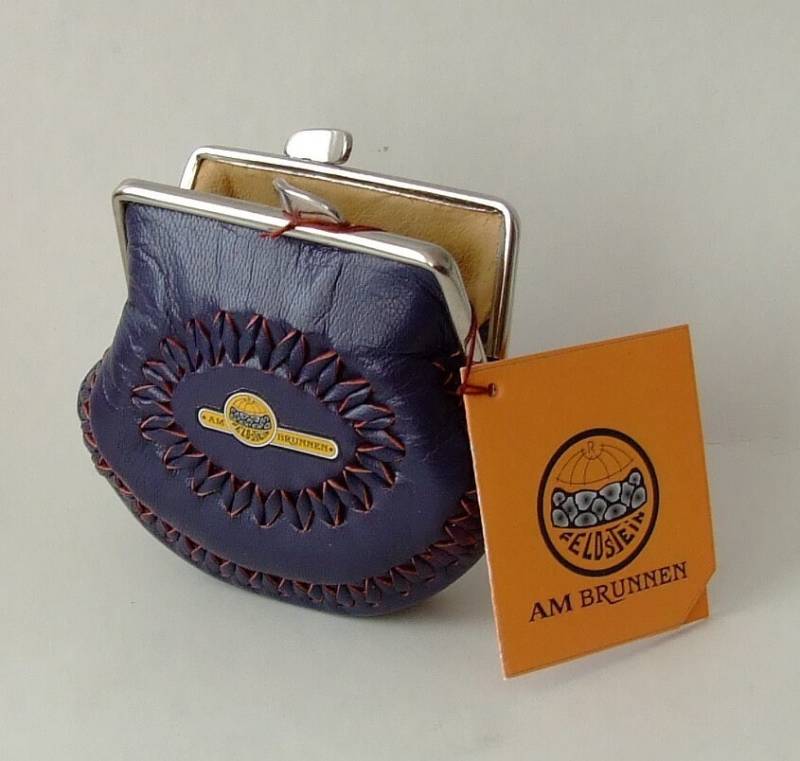 Geldbörse Kleine Aus Echtem Leder Täschchen, Schmuckbehälter von Feldsteinbrunnen2