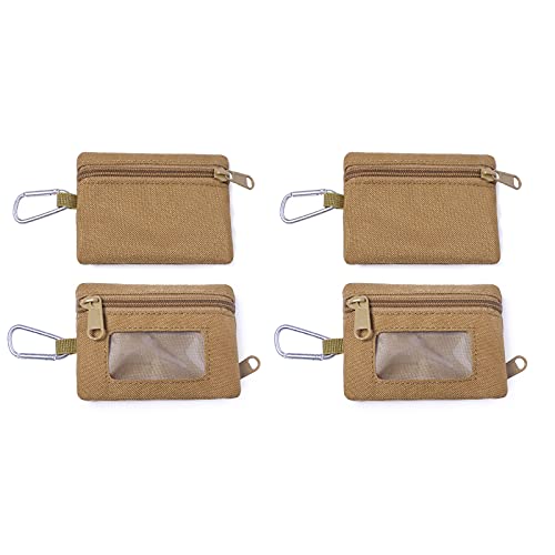 Felenny Kupplung Armband Geldbörse 2Pcs Outdoor Geldbörse Frauen Männer Reißverschluss Münze Tasche mit Clip & Klar Fenster für Reise Camping Wandern von Felenny