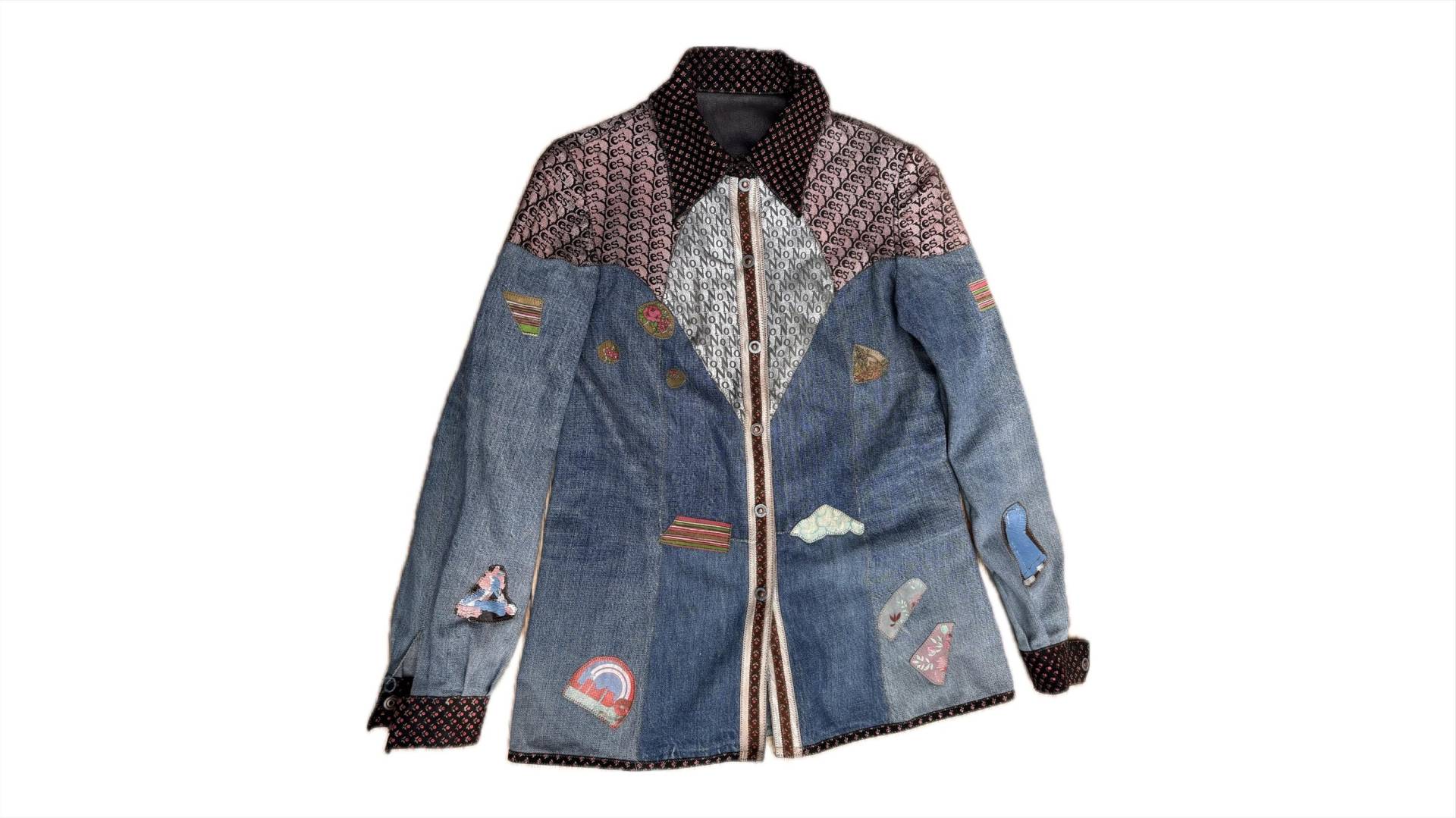 70S Roberto Cavallijeansjacke Patchwork Mit Patches - Absolutes Sammlerstück von FelicitasEnkel