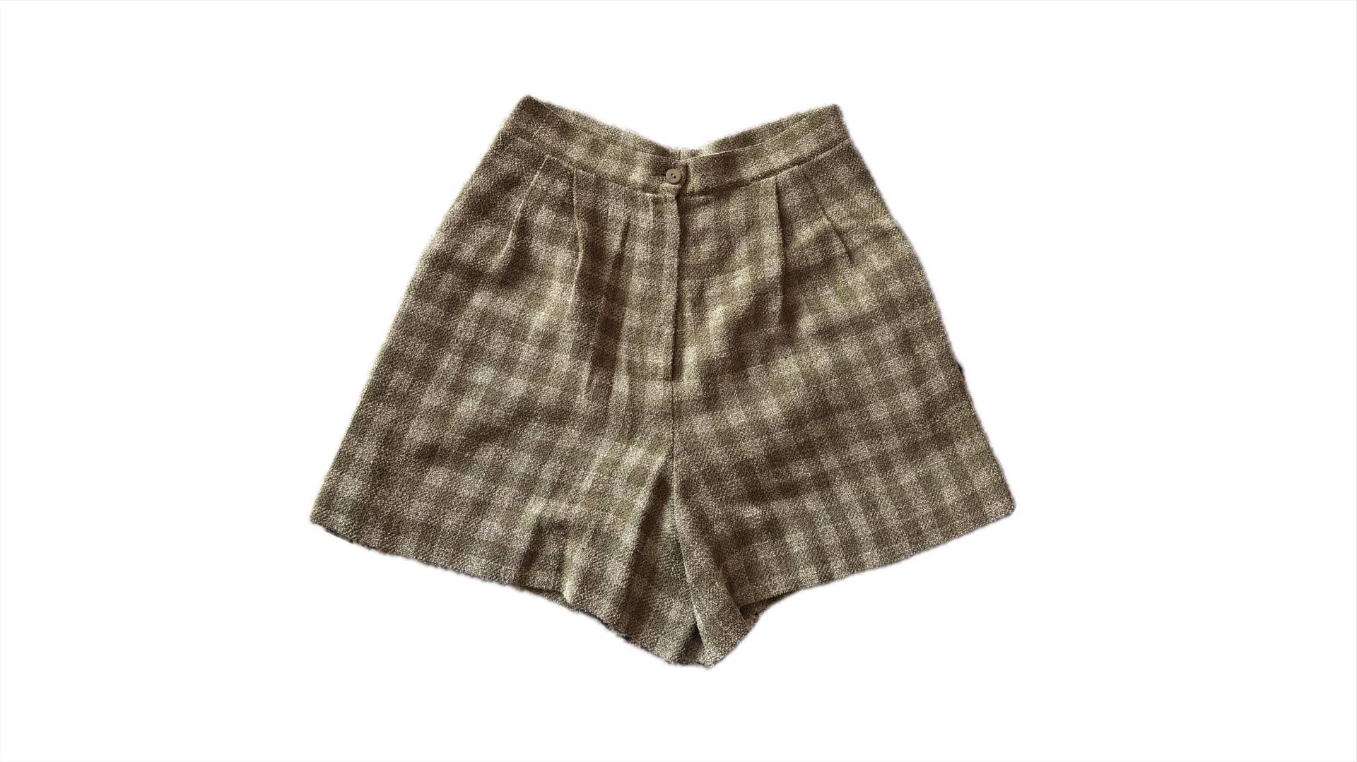 80S Krizia Karierte Shorts Mit Taschen von FelicitasEnkel