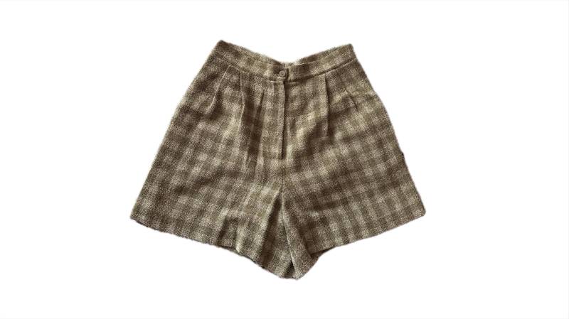 80S Krizia Karierte Shorts Mit Taschen von FelicitasEnkel