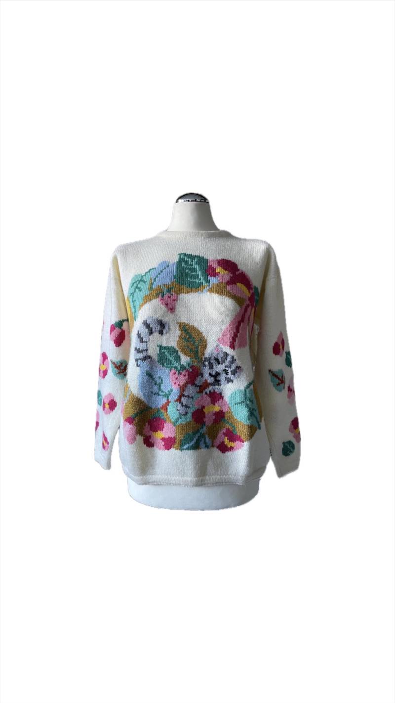 Handgestrickter Pullover Kätzchen von FelicitasEnkel