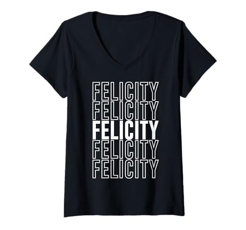 Damen Felicity T-Shirt mit V-Ausschnitt von Felicity Apparel