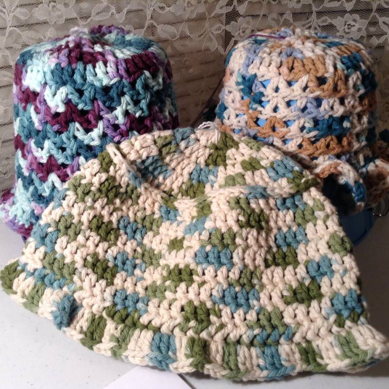 Gehäkelte Cloche, Worsted Weight Baumwollgarn, Original Designs, By The Sea, Crown Jewels, Emerald Isle von FelicityRoseBlessing