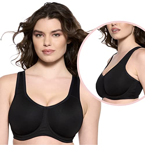 Felina Paramour Body X Sport-BH mit Bügel, Schwarz, 80F von Felina