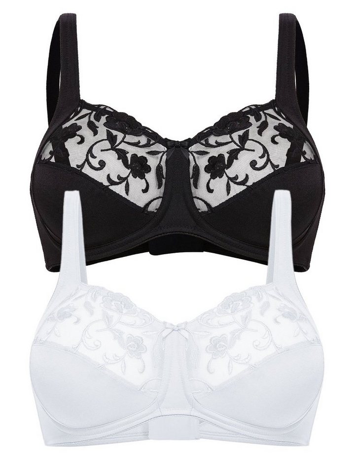 Felina Set: Bügelloser BH 2er Pack BH ohne Bügel Moments (Spar-Set, 2-tlg) - von Felina