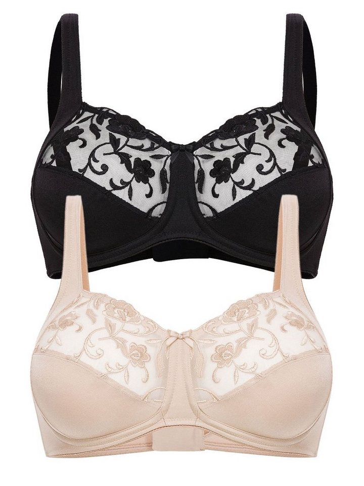 Felina Set: Bügelloser BH 2er Pack BH ohne Bügel Moments (Spar-Set, 2-tlg) - von Felina