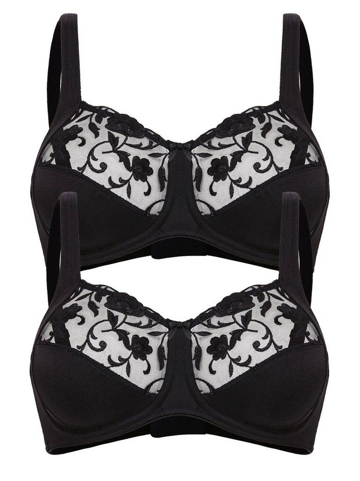 Felina Set: Bügelloser BH 2er Pack BH ohne Bügel Moments (Spar-Set, 2-tlg) - von Felina