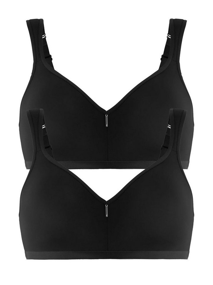 Felina Set: Bügelloser BH 2er Pack Molding BH ohne Bügel Beyond Basic (Spar-Set, 2-tlg) - von Felina
