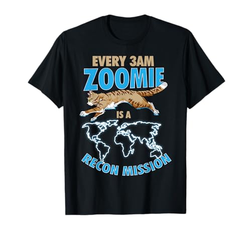 3AM Cat Zoomies Recon Mission Lustige Männer Frauen T-Shirt 3AM Cat Zoomies Recon Mission Lustige Männer Frauen T-Shirt von Feline Night Ops Tactical Cat Humor Apparel