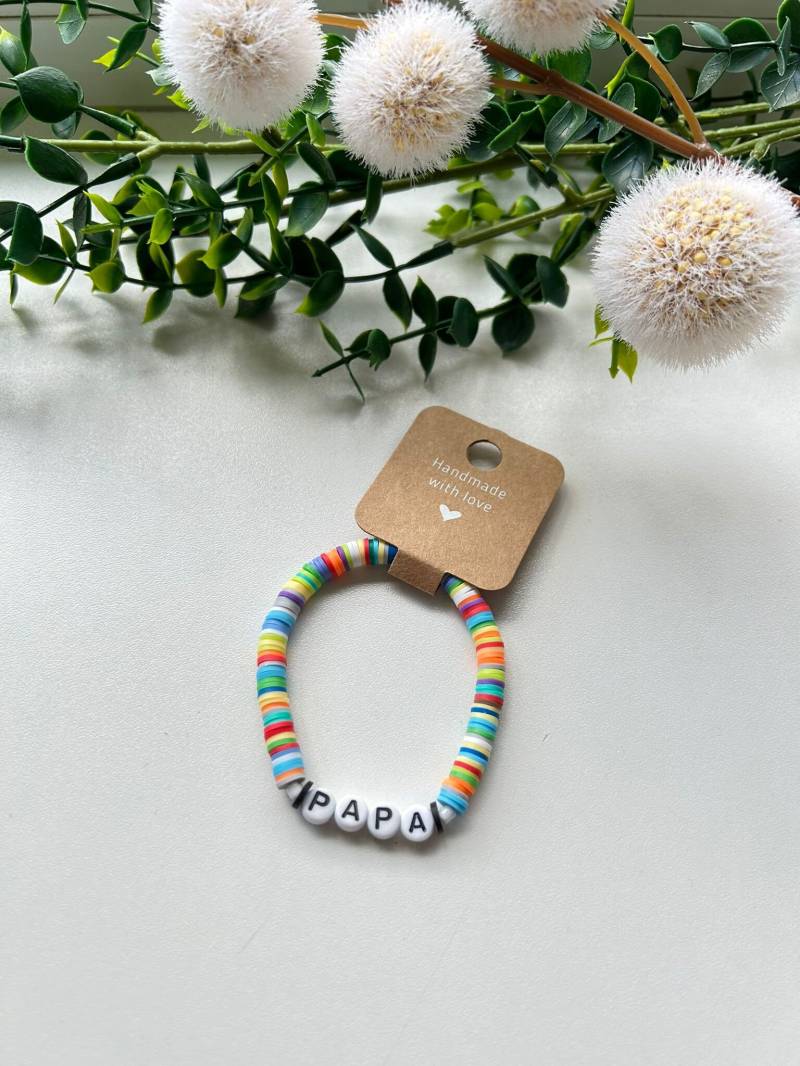 Papa Armband | Personalisiertes Für Perlenarmband Männer Personalisierbar Geschenkidee von FelinisWelt