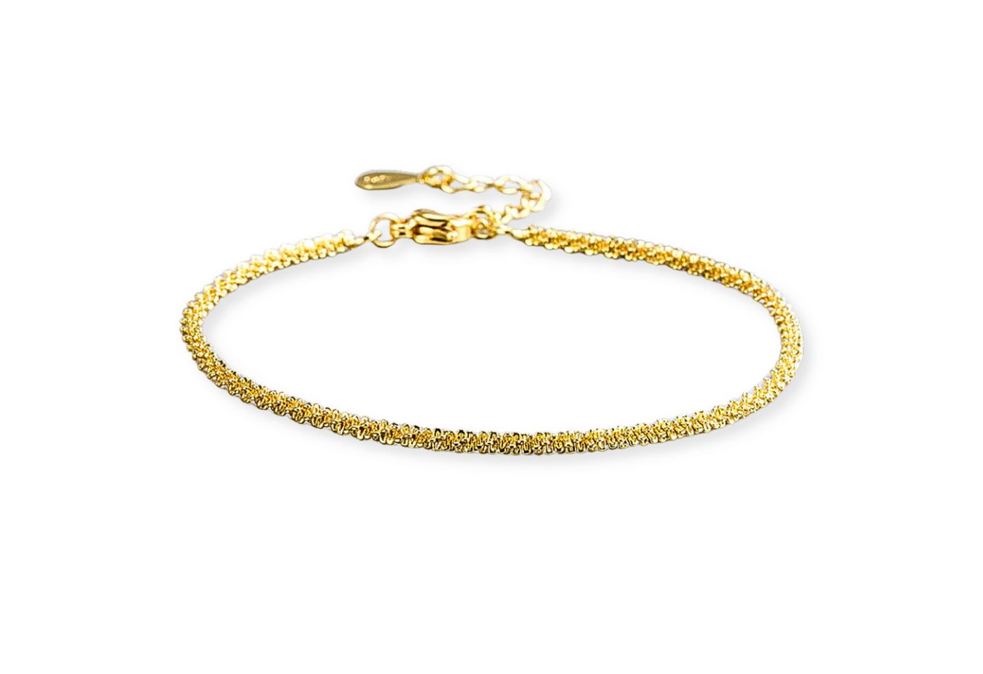 Felino Silberarmband Armband Armkette Damen Frauen Schlicht Filigran Geschenk Schmuckset (1-tlg), 925 Sterling Silber von Felino