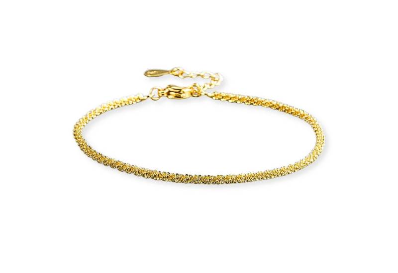 Felino Silberarmband Armband Armkette Damen Frauen Schlicht Filigran Geschenk Schmuckset (1-tlg), 925 Sterling Silber von Felino