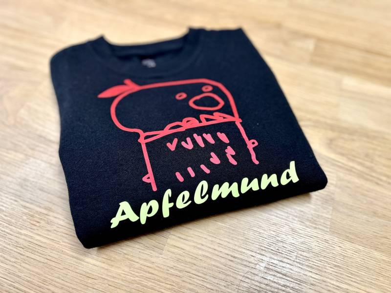 1 Apfelmund Sweatshirt Pullover/Personalisierte Kinder Kleidung Geschenk Sohn Tochter Vater/ Dad Mom Mama Familie Baby von FelinusDruck