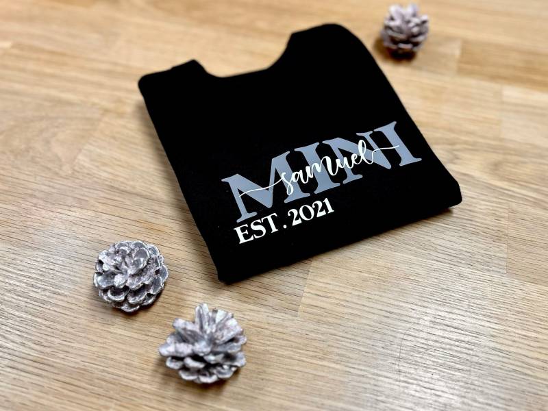 1 Mini Sweatshirt Pullover/Personalisierte Kinder Kleidung Geschenk Sohn Tochter Vater/ Dad Mom Mama Familie Baby von FelinusDruck