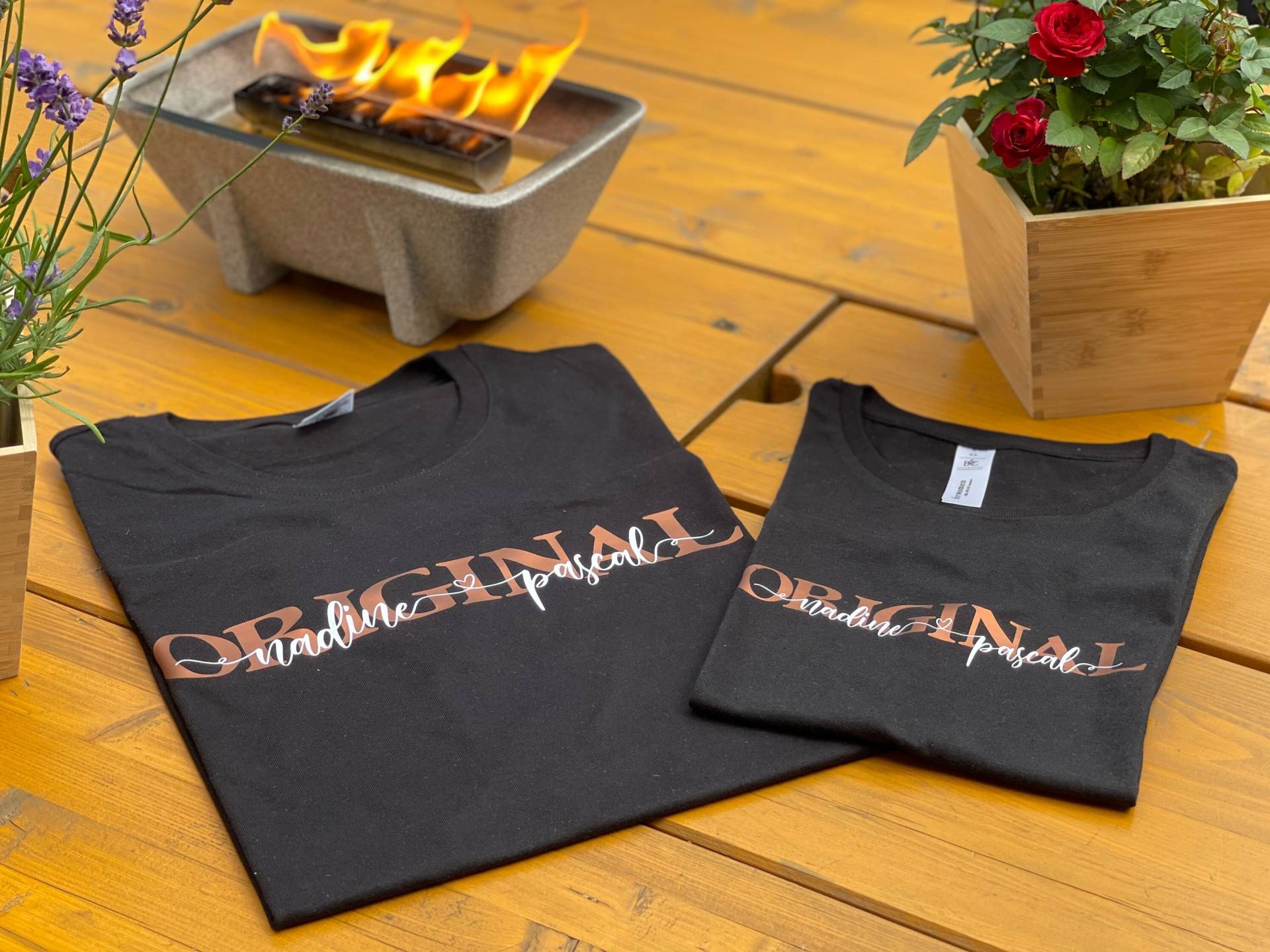 2Er Shirt-Set/Eltern Shirts Vatertag/ Muttertag Personalisierte T-Shirts Geschenk Mama Papa Familien Für von FelinusDruck