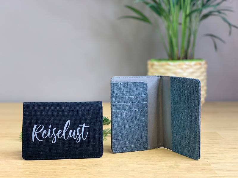 Individuell Personalisierte Reisepasshülle/Ausweishülle Reisedokumente Passport Wallet Organizer Urlaub Geschenk Bedruckt von FelinusDruck