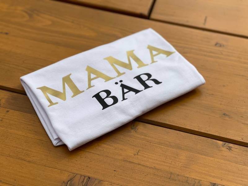 Mama Bär Shirt/Personalisiertes Mutter T-Shirt Geschenk Muttertag Familien Weiß Xs-5Xl von FelinusDruck