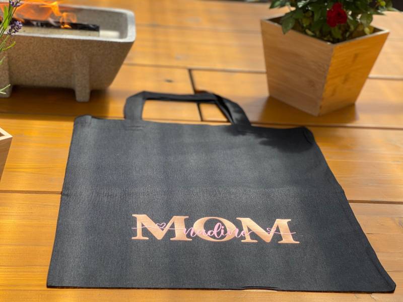 Mom Tasche Personalisiert/Baumwolltragetasche/ Printed Bag/ Shopper Shopping Mama Oma Muttertag Tragetasche Einkauf von FelinusDruck