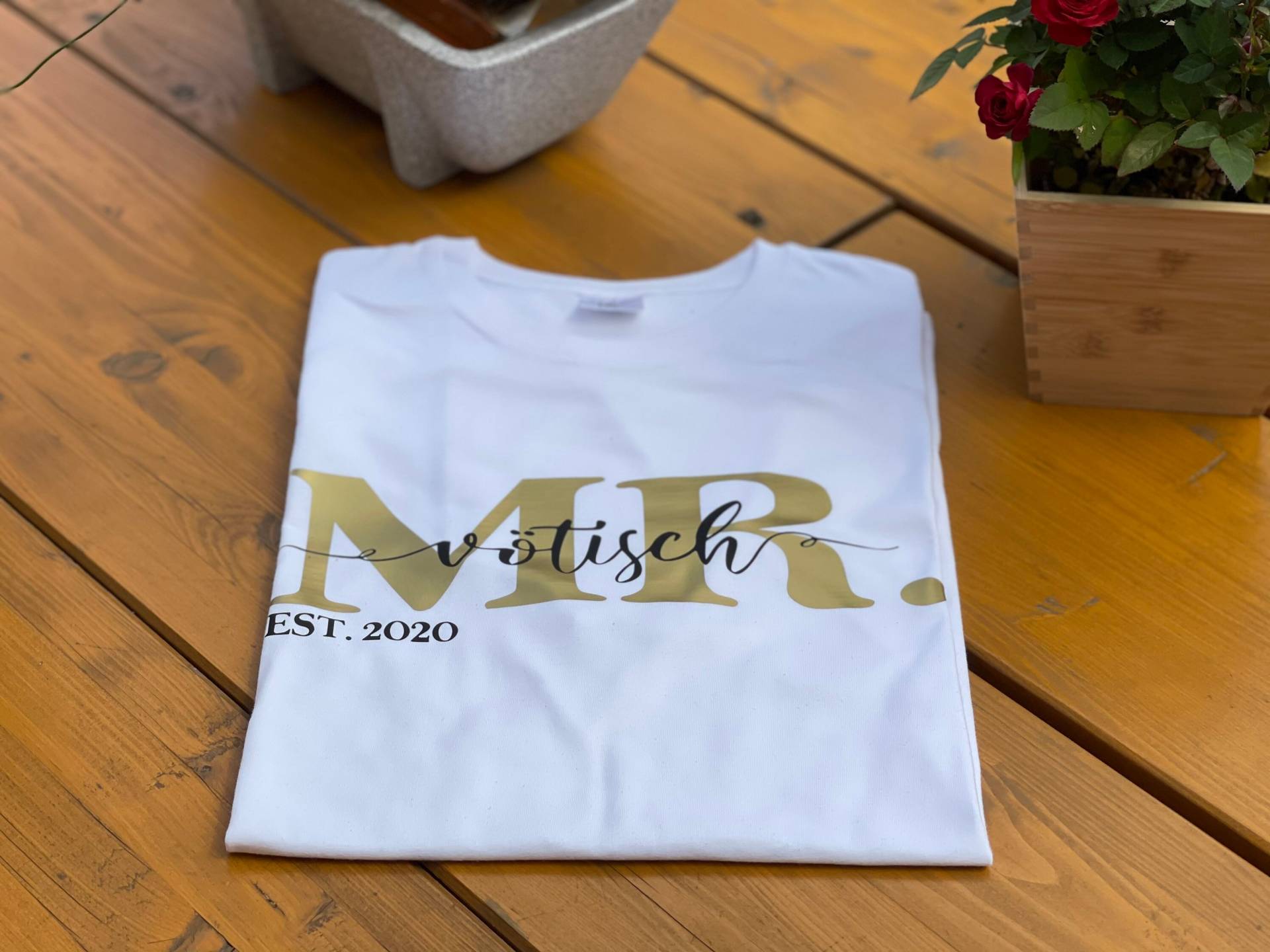 Mr. Shirt/Men Ehemann Boyfriend Personalisiertes Vater T-Shirt Geschenk Papa Vatertag Familien Weiß Xs-5Xl Mr. Shirt/Men Ehemann Boyfriend Personalisiertes Vater T-Shirt Geschenk Papa Vatertag Familien Weiß Xs-5Xl von FelinusDruck