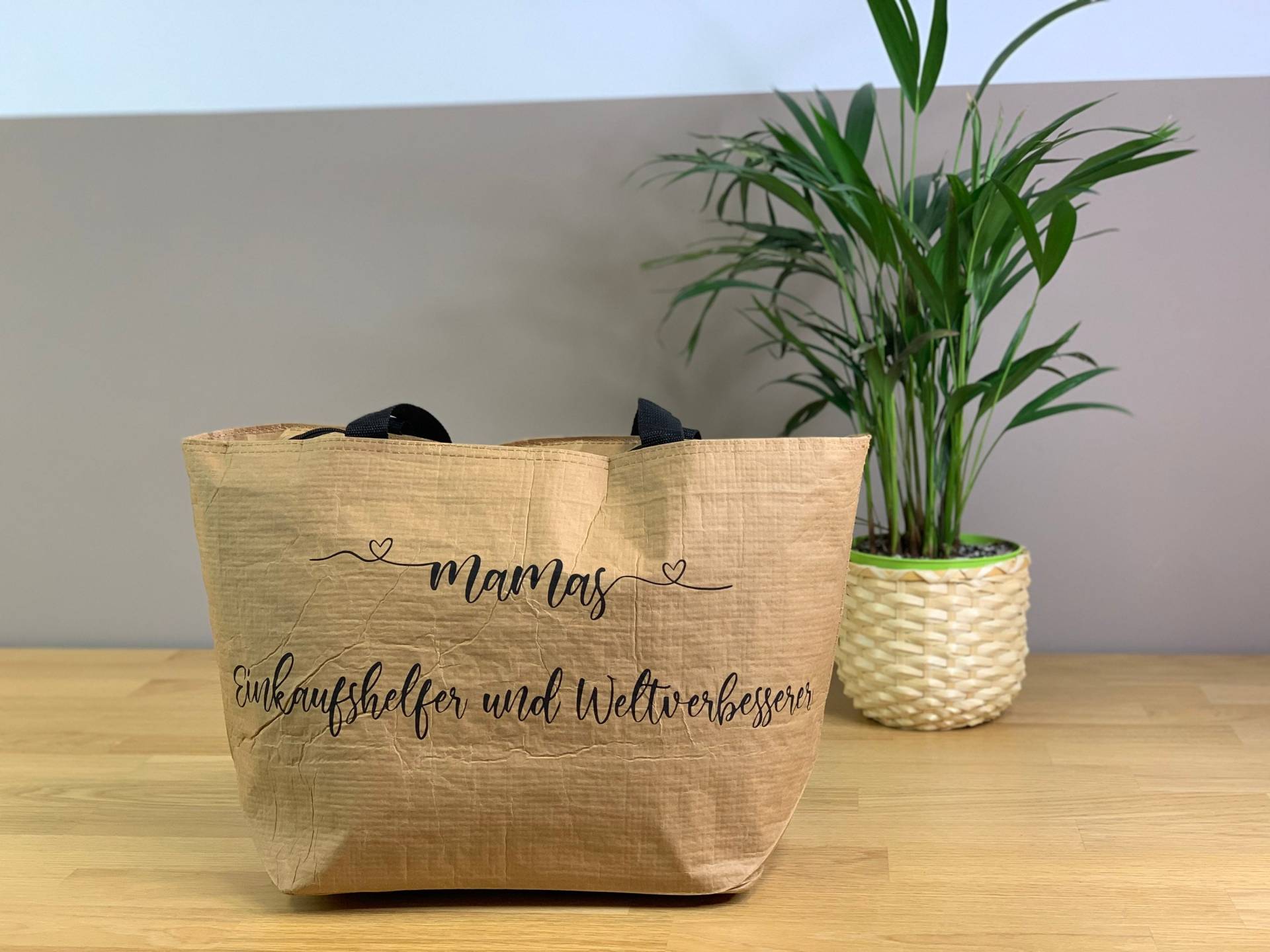 Personalisierte Kühltasche Einkaufstasche Aus Kraftpapier/Wiederverwendbar Strandtasche Picknick Shopper Bio Nachhaltig von FelinusDruck