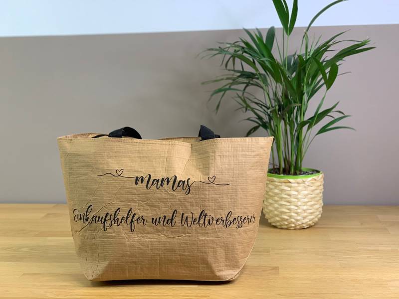 Personalisierte Kühltasche Einkaufstasche Aus Kraftpapier/Wiederverwendbar Strandtasche Picknick Shopper Bio Nachhaltig von FelinusDruck