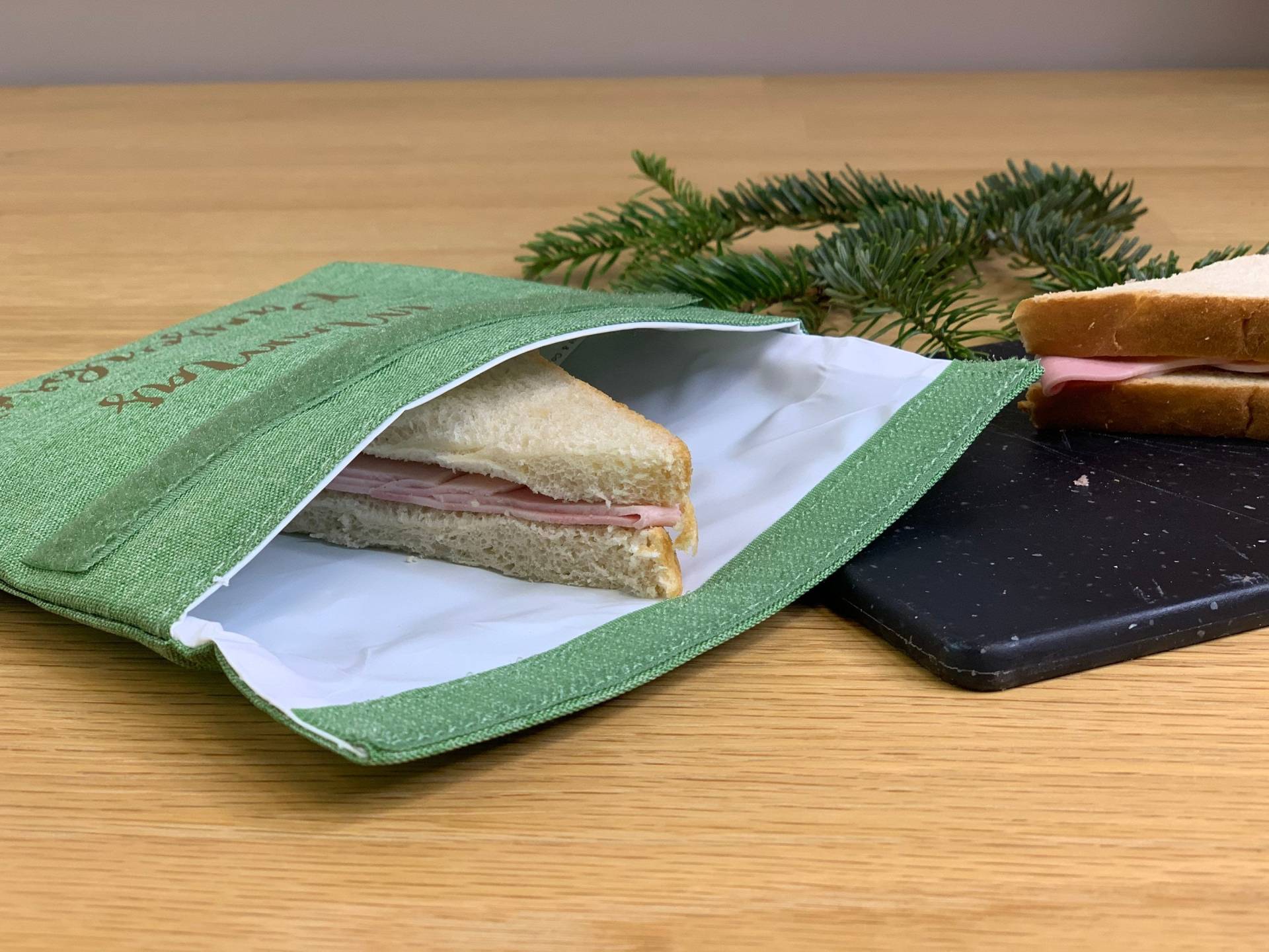 Personalisierter Lunch Bag Wiederverwendbar/Snack-Bag Pausenbrot Lunchbox Brotbeutel Tasche Mittag Essen Schule von FelinusDruck