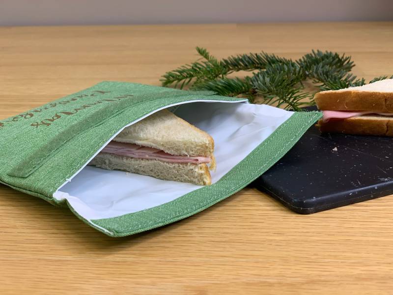 Personalisierter Lunch Bag Wiederverwendbar/Snack-Bag Pausenbrot Lunchbox Brotbeutel Tasche Mittag Essen Schule von FelinusDruck