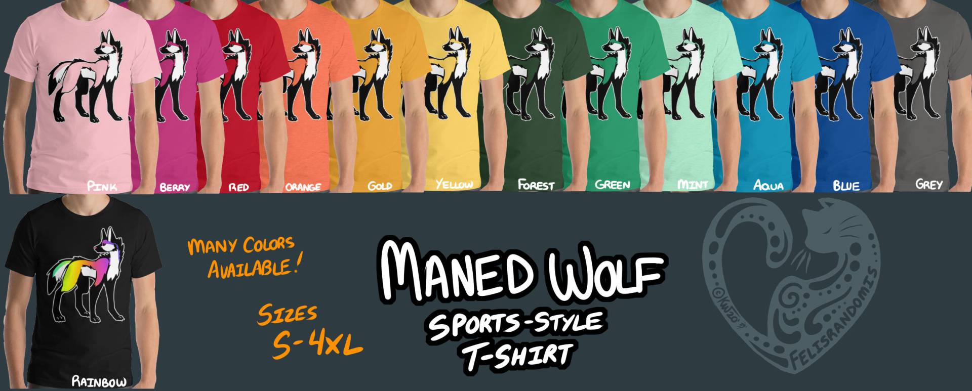 Maned Wolf Maney Sport Shirt von FelisRandomis
