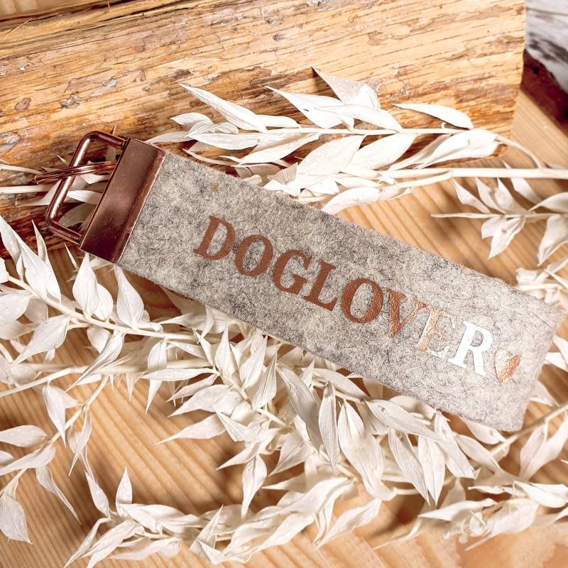 Schlüsselanhänger Doglover Aus Robustem Filz - Hochwertiger Anhänger Für Hundeliebhaber von FeliusforDogs