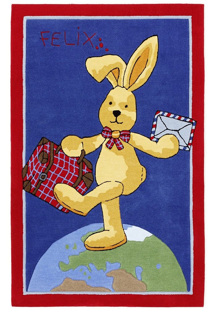 Felix der Hase Kinderteppich "Felix der Hase FE-2943-01-01", rechteckig von Felix Der Hase