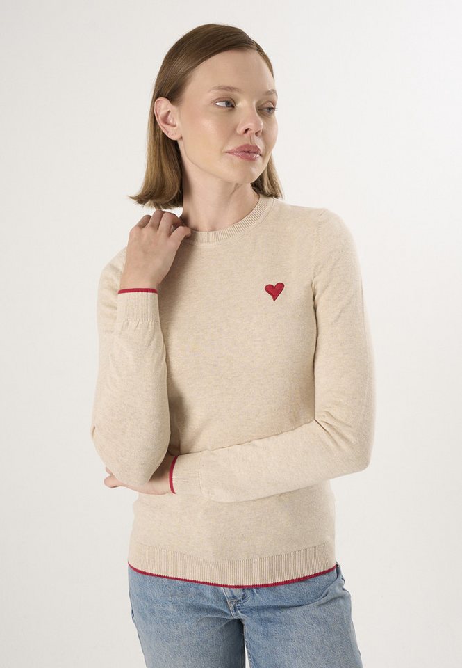 Felix Hardy Rundhalspullover Strickpullover mit Rundhalsausschnitt von Felix Hardy