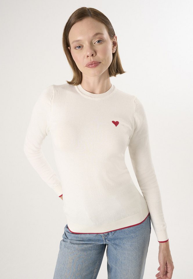 Felix Hardy Rundhalspullover Strickpullover mit Rundhalsausschnitt von Felix Hardy