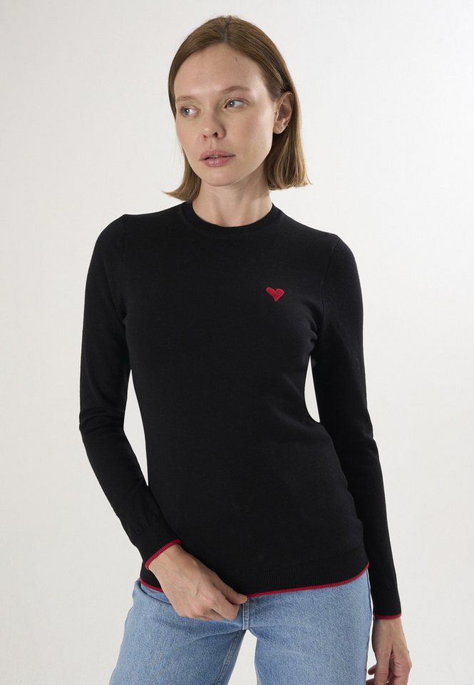 Felix Hardy Rundhalspullover Strickpullover mit Rundhalsausschnitt von Felix Hardy