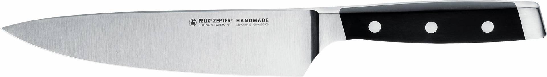 Felix Solingen Kochmesser "First Class" Handmade in Solingen, lebenslanger kostenloser Nachschleifservice von Felix Solingen