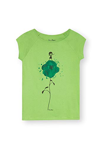 FellHerz Dab-Dance grün - Damen T-Shirt Bio & Fair aus 100% Bio-Baumwolle und unter fairen Bedingungen hergestellt, nachhaltig, vegan, ökologisch, alternativ, natürlich, vielseitig (L) von FellHerz