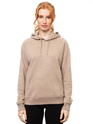 FellHerz Damen Kapuzenpullover Heather Sand Bio-Baumwolle Hoodie Fair Vegan Nachhaltig von FellHerz