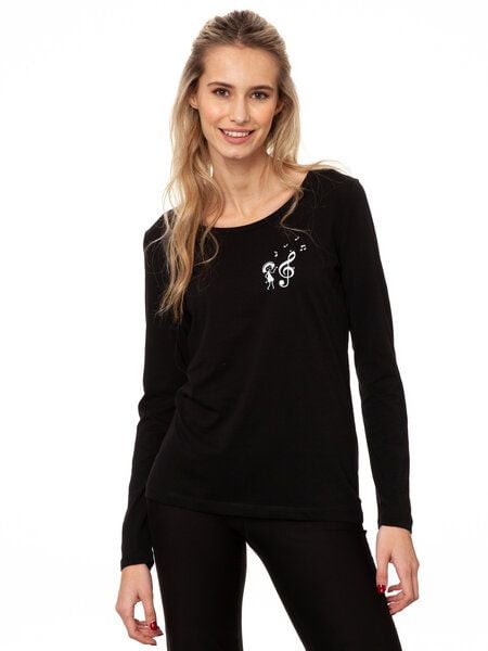 FellHerz Damen Longsleeve Music Lover Bio Fair und Vegan von FellHerz