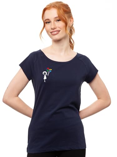 FellHerz Damen T-Shirt Be Nice Cap Sleeve Midnight Bio, Fair und Vegan FellHerz Damen T-Shirt Be Nice Cap Sleeve Midnight Bio, Fair und Vegan von FellHerz