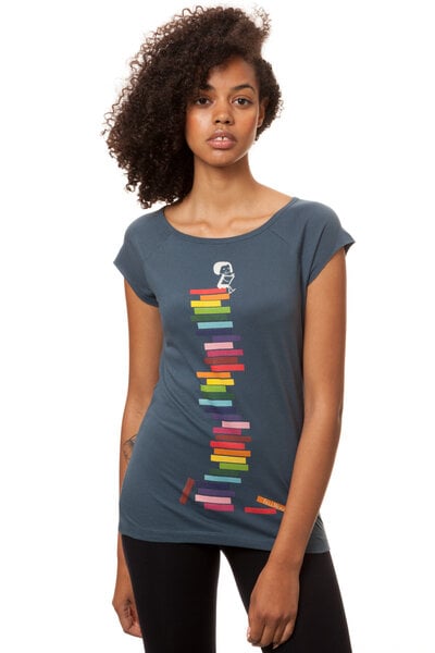 FellHerz Damen T-Shirt Books Girl Bio Fair von FellHerz