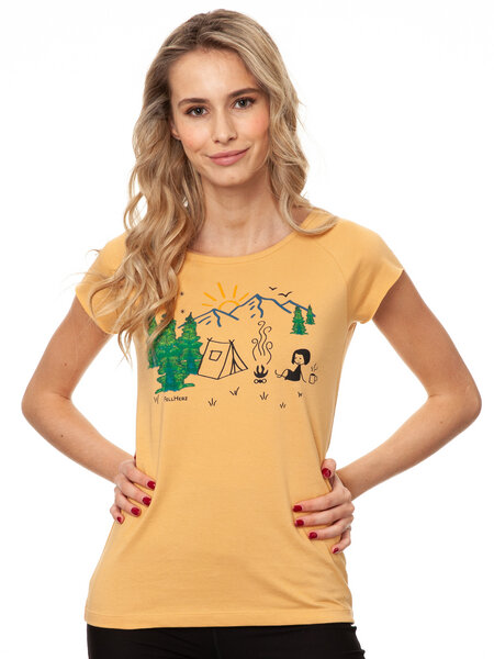 FellHerz Damen T-Shirt Camping Girl bio & fair & vegan von FellHerz