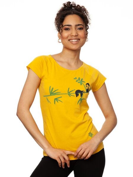 FellHerz Damen T-Shirt Faultier sunshine von FellHerz