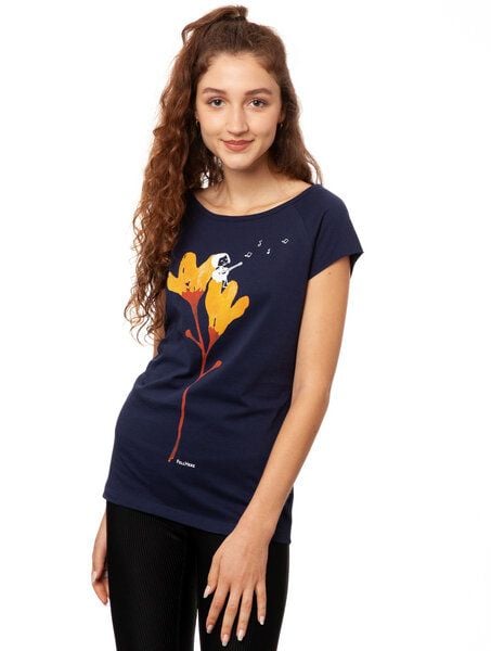 FellHerz Damen T-Shirt Gitarrenmädchen Bio Fair von FellHerz