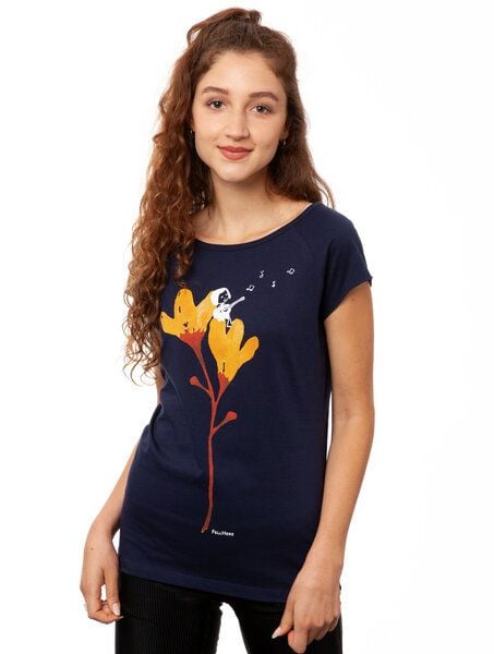 FellHerz Damen T-Shirt Gitarrenmädchen Bio Fair von FellHerz