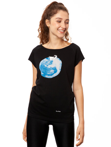 FellHerz Damen T-Shirt Moon Girl von FellHerz