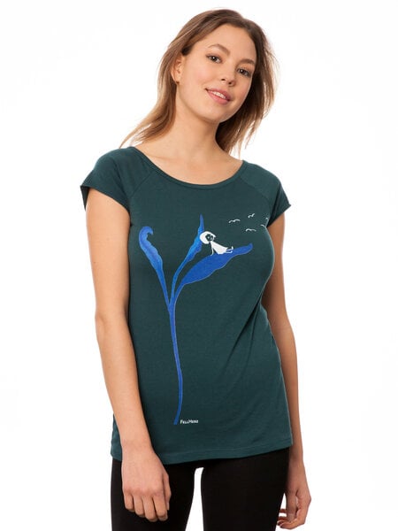 FellHerz Damen T-Shirt Relaxn deepteal von FellHerz