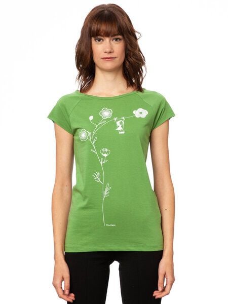 FellHerz Damen T-Shirt Schaukelmädchen Bio & Fair & Vegan von FellHerz
