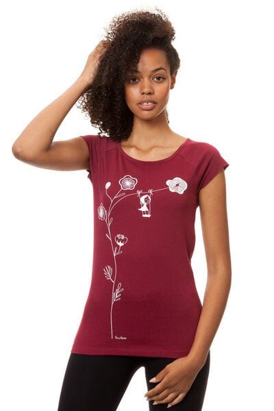 FellHerz Damen T-Shirt Schaukelmädchen Bio & Fair & Vegan von FellHerz