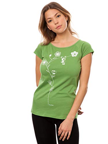 FellHerz Damen T-Shirt Schaukelmädchen Cap Sleeve Pine Bio, Fair und Vegan FellHerz Damen T-Shirt Schaukelmädchen Cap Sleeve Pine Bio, Fair und Vegan von FellHerz