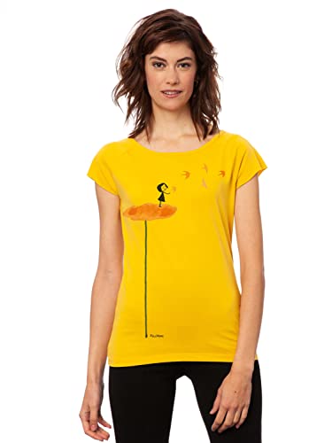 FellHerz Damen T-Shirt Schwalbenzug Sunshine Bio, Fair und Vegan von FellHerz
